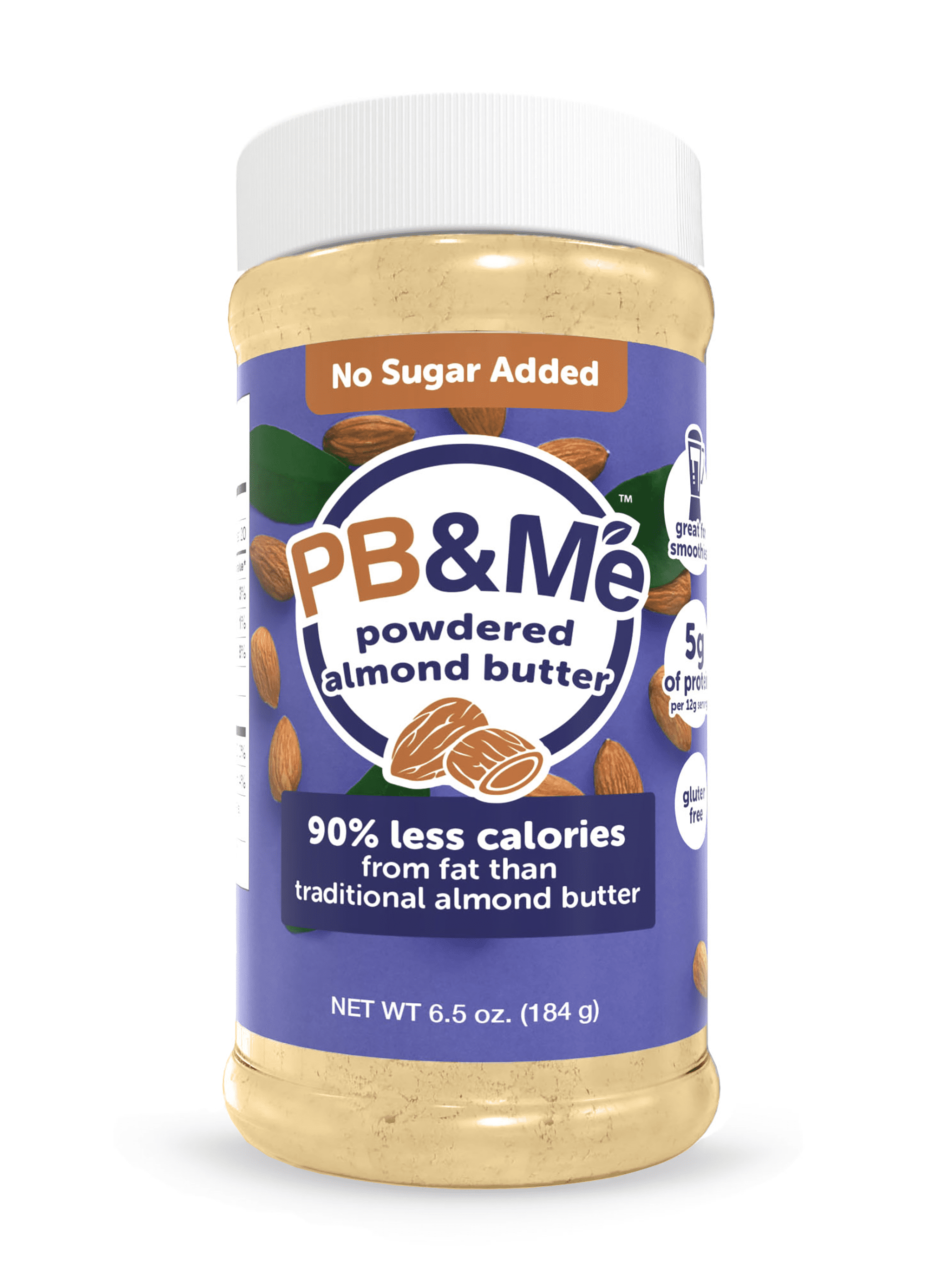 PB&Me No Sugar Added Powdered Almond Butter, 6.5 oz