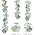 thumbnail image 3 of Guirlande Artificielle Eucalyptus Dollar Argent Feuilles d'Eucalyptus Guirlande de Couronne Vigne Fausse Verdure Guirlande Verte Arche de Mariage Guirlande de Fond pour Table Intérieur Extérieur, 3 of 8