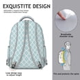 thumbnail image 3 of Vintage Checkered Backpack Retro Plaid and Moroccan Geometric Pattern School Bag for Student and Student, 3 of 6