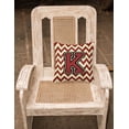 thumbnail image 2 of Carolines Treasures Letter K Chevron Maroon and Gold Fabric Decorative Pillow 14Hx14W multicolor, 2 of 2