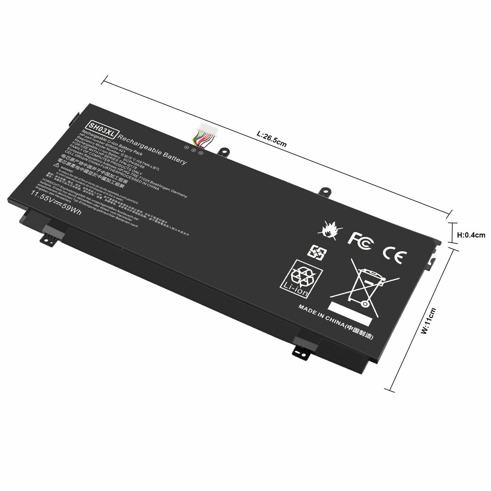 SHXL  Battery for HP Spectre X  AC0XX  ACDX