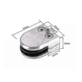 thumbnail image 5 of 20pcs Stainless Steel Glass Holder Glass Clamp, 5 of 5