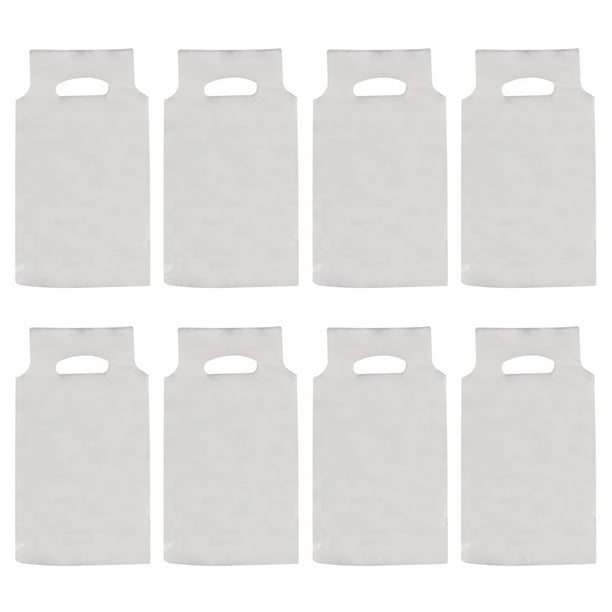 200pcs Bolsas de embalaje de bebidas desechables Portavasos de café transparente Bolsa portátil para llevar (26cm)