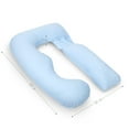 PharMeDoc Pregnancy Pillow, UShape Full Body Pillow and Maternity Support with Detachable