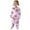 Purple, variant on Girls 2 Piece Pajama Set Cute Print Sleepwear Soft Long Sleeve Top And Pants Matching Outfit Nightwear For Toddlers Kids Children 2 To 10 Years Old