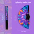 thumbnail image 2 of Ventilador de mano plegable SYNTECSO UV Glow para rave y drag queen, 2 of 8