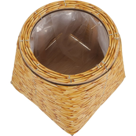 CATIEBYE Rattan Planter Large Indoor Planter Basket Simple Design for Home Decoration 1Pcs
