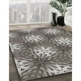 thumbnail image 2 of Ahgly Company Indoor Round Patterned Black Novelty Area Rugs, 4' Round, 2 of 6