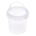 thumbnail image 4 of Uxcell Multipurpose Container 0.26 -Gallon / 1000ml Clear Plastic Paint Pail with Handle and Lid, 4 of 6