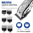 thumbnail image 3 of USB Rechargeable Mens Hair Clipper Professional Hair Trimmer Barber Clipper Set, 3 of 11