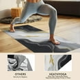 thumbnail image 4 of Black White Gold Marble Pattern Hot Yoga Mat Towel Non Slip for Hot Yoga - Quick-Drying Yoga Mat Cover with 4 Corner Pockets with Travel Bag - Hot Yoga Towel Non Slip 74"x26", 4 of 6
