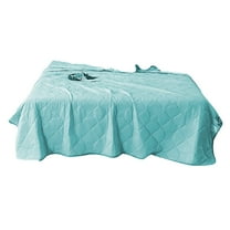 JOGZMZ Plaid Queen Size Cooling Comforter, Water-Washed Breathable Summer Quilt for AC Rooms, Breathable Bedding for All Season (80×91 Inch)