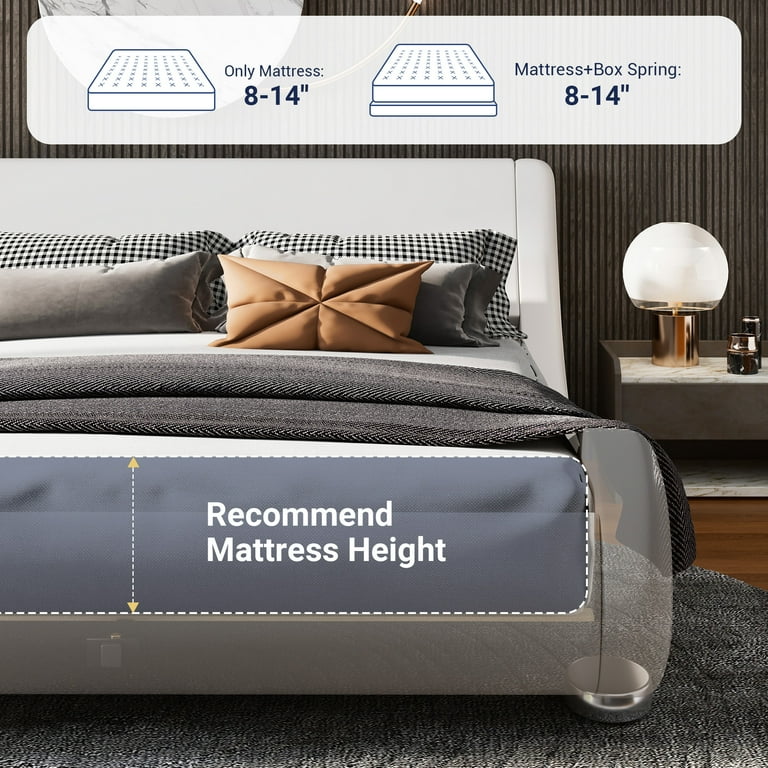 「EXACTITUDE」【フレームサイズ 52.5×41cm】 Amazon.com: Allewie Upholstered King Size Platform Bed Frame
