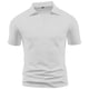 thumbnail image 2 of pstuiky camisetas para hombre, Camisa tipo cárdigan de manga corta con botones y solapa de color liso para hombre, estilo verano, a la moda, con bolsillo camisas casuales para hombre xxl, 2 of 4