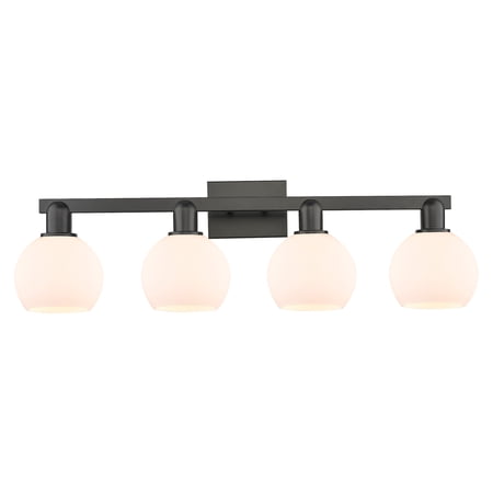 Innovations Lighting 716-4W-BK-G121-6 Athens 4 Light 33 Wide Vanity Light - White