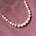 thumbnail image 4 of 14mm Silicone Beads, 50PCS Silicone Beads Bulk Abacus Spacer Beads Lentil Focal Cute for Pens Keychain, Beige, 4 of 6