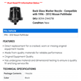 thumbnail image 2 of Back Glass Washer Nozzle - Compatible with 1996 - 2012 Nissan Pathfinder 1997 1998 1999 2000 2001 2002 2003 2004 2005 2006 2007 2008 2009 2010 2011, 2 of 2