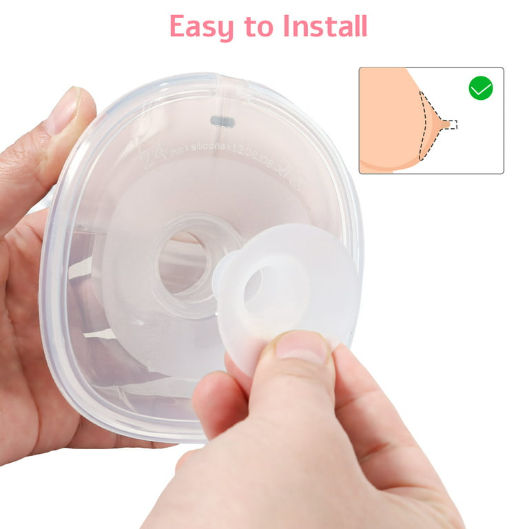 Silicone Breast Milk Pump Flange Inserts Breast Shield Converter Wearable  Breast Pump Replacement Parts 13mm-24mm - AliExpress