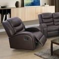 thumbnail image 3 of Ainehome3 Pieces Faux Leather Reclining Configurable Living Room Set, 3 of 5