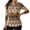 Aztec Elephant, variant on Jeiento Long Sleeve Women's Golf Shirts, Ghost Bat Pumpkin Halloween Tops, V Neck Moisture Wicking Quick Dry Lightweight Top for Halloween Outdoor Sports, Golf and Workout
