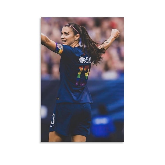 Alex Morgan Canvas Poster Artworks Canvas Poster Room Aesthetic Wall Art Prints Home Modern Decor Gifts 12x18inch(30x45cm)