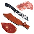 thumbnail image 2 of RYRDWP Clearance Handmade Steel Slaying Knife – Multi-Functional Kitchen Knife for Cutting, Boning & Chopping with Sheath & Ergonomic Handle, 2 of 6