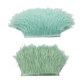 thumbnail image 1 of 2 Colores De Adorno De Plumas De Para Manualidades De Costura 1 Yarda Verde Sunnimix  Ribete de plumas de avestruz, 1 of 8
