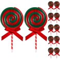 thumbnail image 2 of 12 piezas de adornos colgantes de bastón de caramelo XINYU de Navidad rojo y verde, 2 of 8