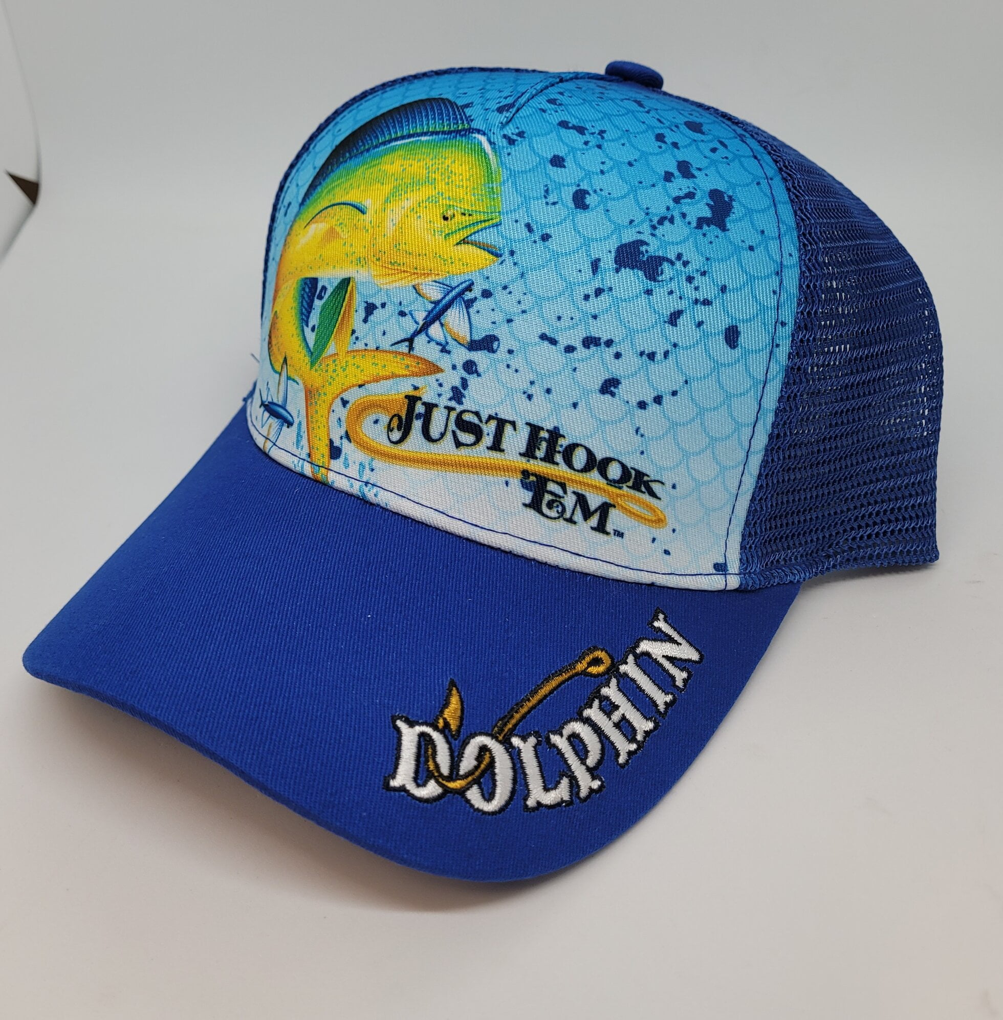 Just Hook 'Em Dolphin Fishing Hat