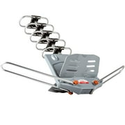 Five Star Outdoor HDTV Antenna Newest Model Up to 150 Miles Long Range w/ Motorized 360 Degree Rotation, UHF/VHF/FM Radio with Infrared Remote Control Advanced Design Plus Installation Kit