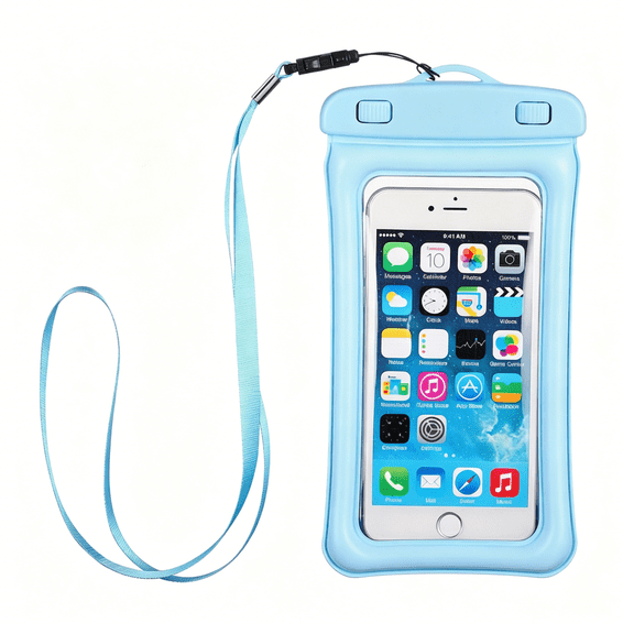 GASTROPOD Floating Waterproof Phone Pouch with Lanyard, Transparent Touch Screen Dry Bag, Universal Waterproof Phone Case for Beach Swimming Boating Outdoor Travel Use Water Proof Phone Pouch