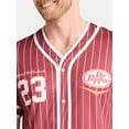 thumbnail image 4 of Dr. Pepper Men's and Big Men's Baseball Jersey, Sizes XS-3XL, 4 of 5