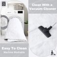 thumbnail image 4 of KIXINWA 5x7 Washable Large Area Rug for Living Room, Fluffy Shag Rug for Bedroom, Ultra Soft Plush Non Slip Carpet for Indoor Floor Bedside Nursery Kids Girls Room Dorm, Home Decor Aesthetic, White, 4 of 5