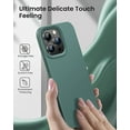thumbnail image 6 of Entronix Silicone Soft Case Designed for iPhone 14 Pro Max Shockproof Durable Slim Fit, Green, 6 of 7
