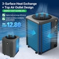 thumbnail image 4 of Inverter Swimming Pool Heat Pump 140000BTU for Above and Inground Pools and Spas - High Efficiency, All Electric Heater - No Natural Gas or Propane Needed, 4 of 8