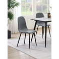thumbnail image 2 of Dennison Upholstered Dining Side Chair Grey (Set of 4), 2 of 11