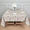 thumbnail image 3 of Pioneer Flower Floral Print Pattern Square Tablecloth, Waterproof Wipeable Spillproof Washable Table Cover for Home Kitchen Party Decor, 42"x42", 3 of 6