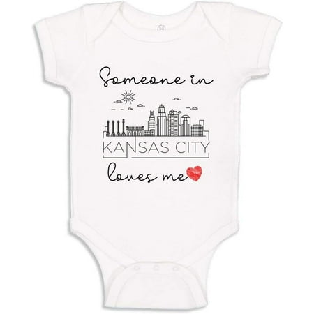 

Someone Loves Me In Baby Bodysuit Infant One Piece for U.S. American Cities