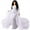 White, variant on Pregnant Women Elegant Maternity Off Shoulders Half Circle Mermaid Chiffon Fitted Gown Slim Maxi Photography Dress L Pink