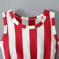 thumbnail image 4 of Qopobobo Fourth July Baby Outfit 4th Of July Baby Girl Outfits American Flag Romper Sleeveless Backless Ruffle Bodysuit Headband Clothes Set Blue,18 Months, 4 of 8