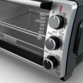 6 Slice Toaster Oven Black