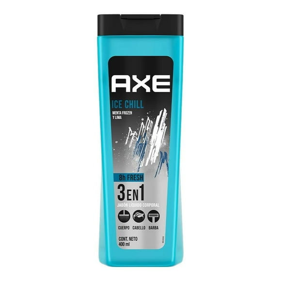 Jabón líquido corporal Axe ice chill 400 ml