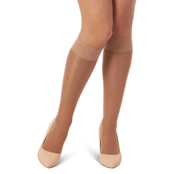 MeMoi Women's Perfect 40 Semi-Opaque Knee High Sock - Womens - Female, One Size, Honey