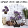 thumbnail image 5 of OULII Set of 2 Small Artificial Bonsai Trees in Pots, Realistic Faux Potted Plants for Home, Office, Tabletop Decoration, 5 of 6
