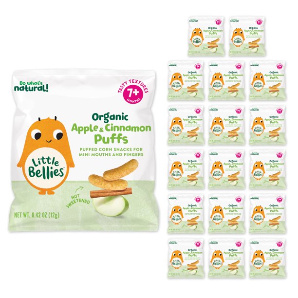 Baby Snack Little Bellies, bollos orgánicos de manzana y canela