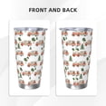 thumbnail image 3 of Uemuo Camp Van Print Travel Coffee Mug ,20oz Double-walled Car Cup ,Stainless Steel Insulated Tumbler Leak-proof Travel Cup Reusable Straw Car Cup-Straw Three-piece Set, 3 of 8