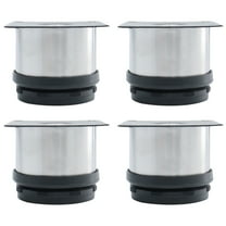 Uxcell 2 Inch Furniture Legs Stainless Steel Feet Sofa Table Shelves Leg Replacement Adjustable Height 4pcs