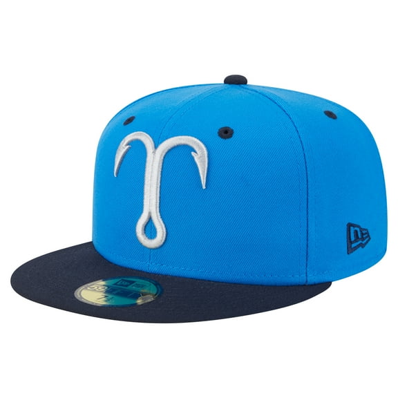 Men's-New Era Blue/Navy Tampa Tarpons Authentic Collection 59FIFTY Fitted Hat