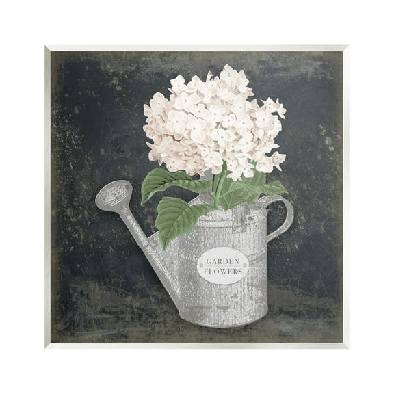 Stupell Industries Garden Flowers Can Botanical & Floral Painting Unframed Art Print Wall Art, 12 x 12