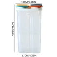 thumbnail image 3 of Amzcrzy Kitchen Appliances Storage Container Transparent Food Grain Storage Cans Jar Tank Divider Boxes Kitchen Plastic Snackle Box Container Meal Prep Containers Snack Containers, 3 of 3